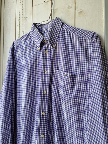 Chemise à carreaux violet Lacoste - XL/42