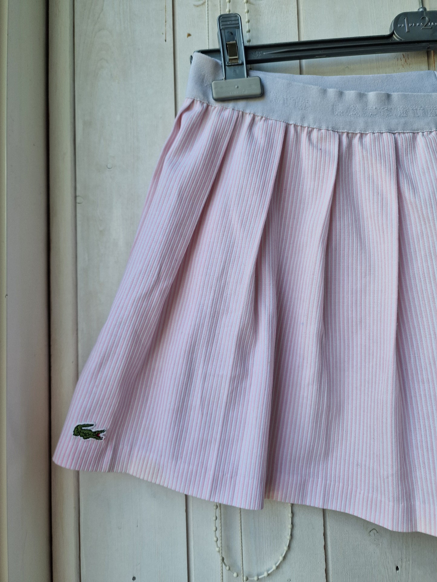 Jupe de tennis rose des années 90' Lacoste - M/38