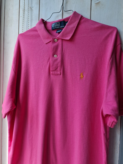 Polo MIXTE rose fushia Ralph Lauren - M/38