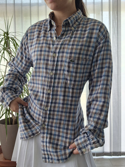 Chemise MIXTE à carreaux Lacoste - M/38