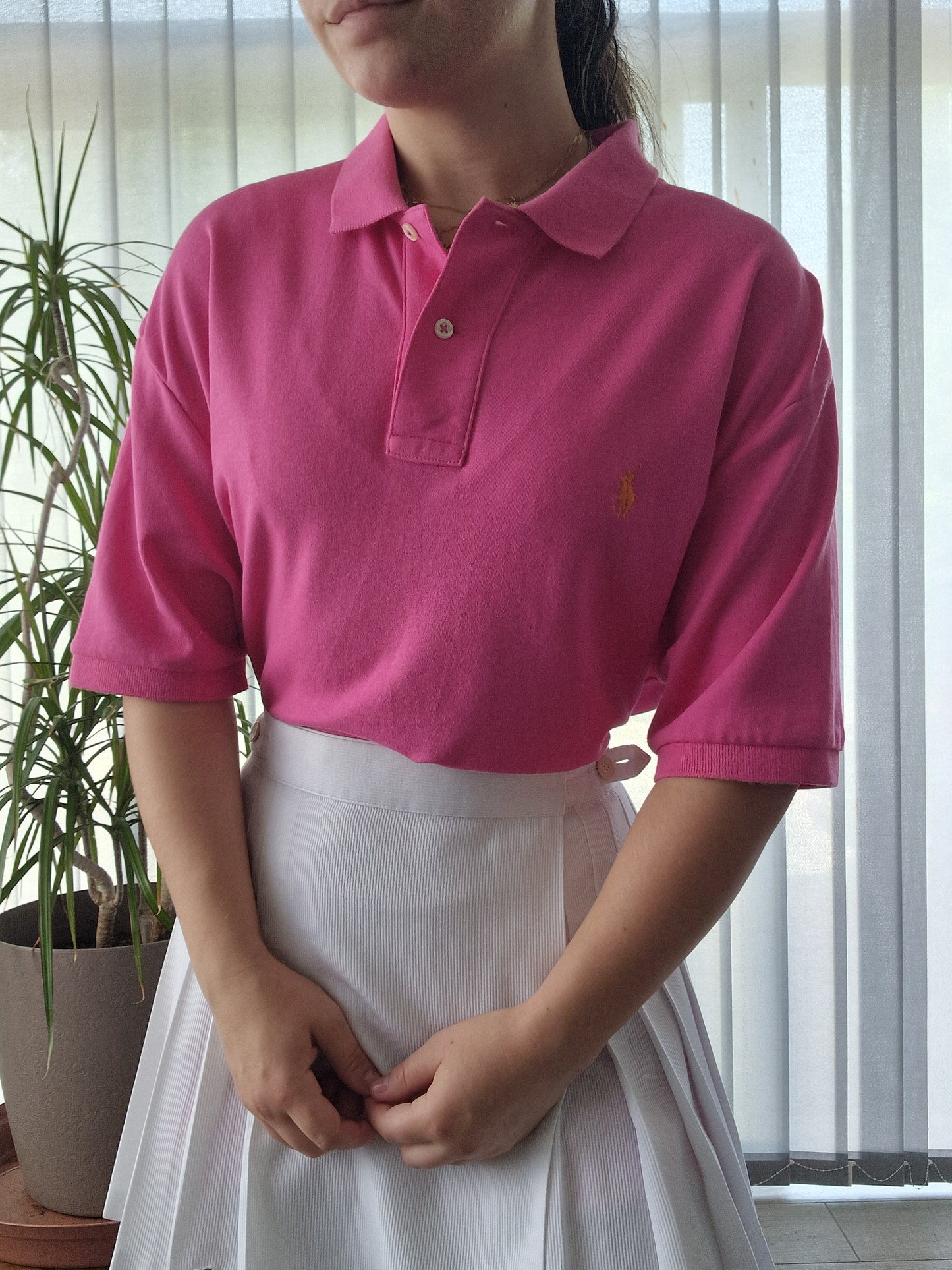 Polo MIXTE rose fushia Ralph Lauren - M/38