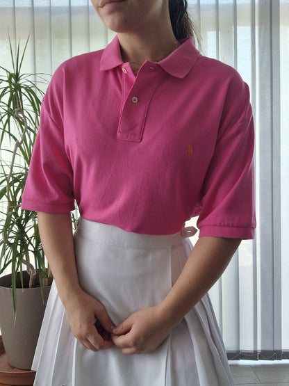 Polo MIXTE rose fushia Ralph Lauren - M/38