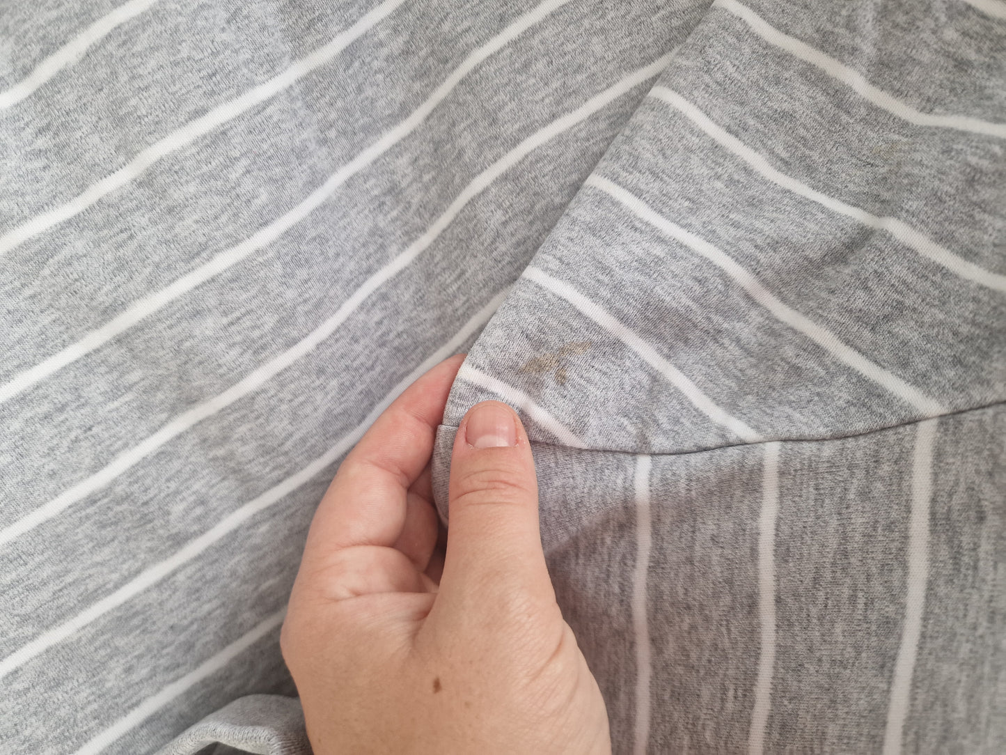 Polo gris à rayures Ralph Lauren - L/40