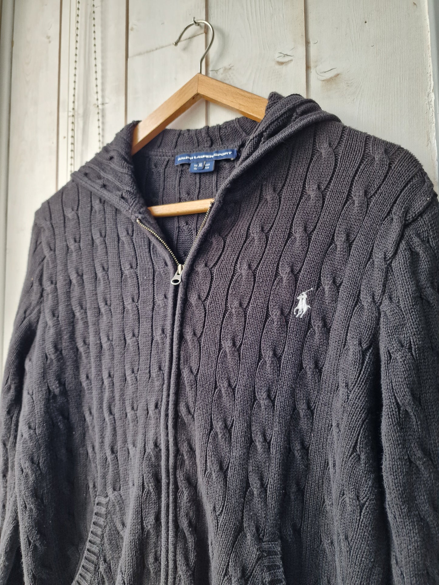 Veste en maille torsadée noir - M/38