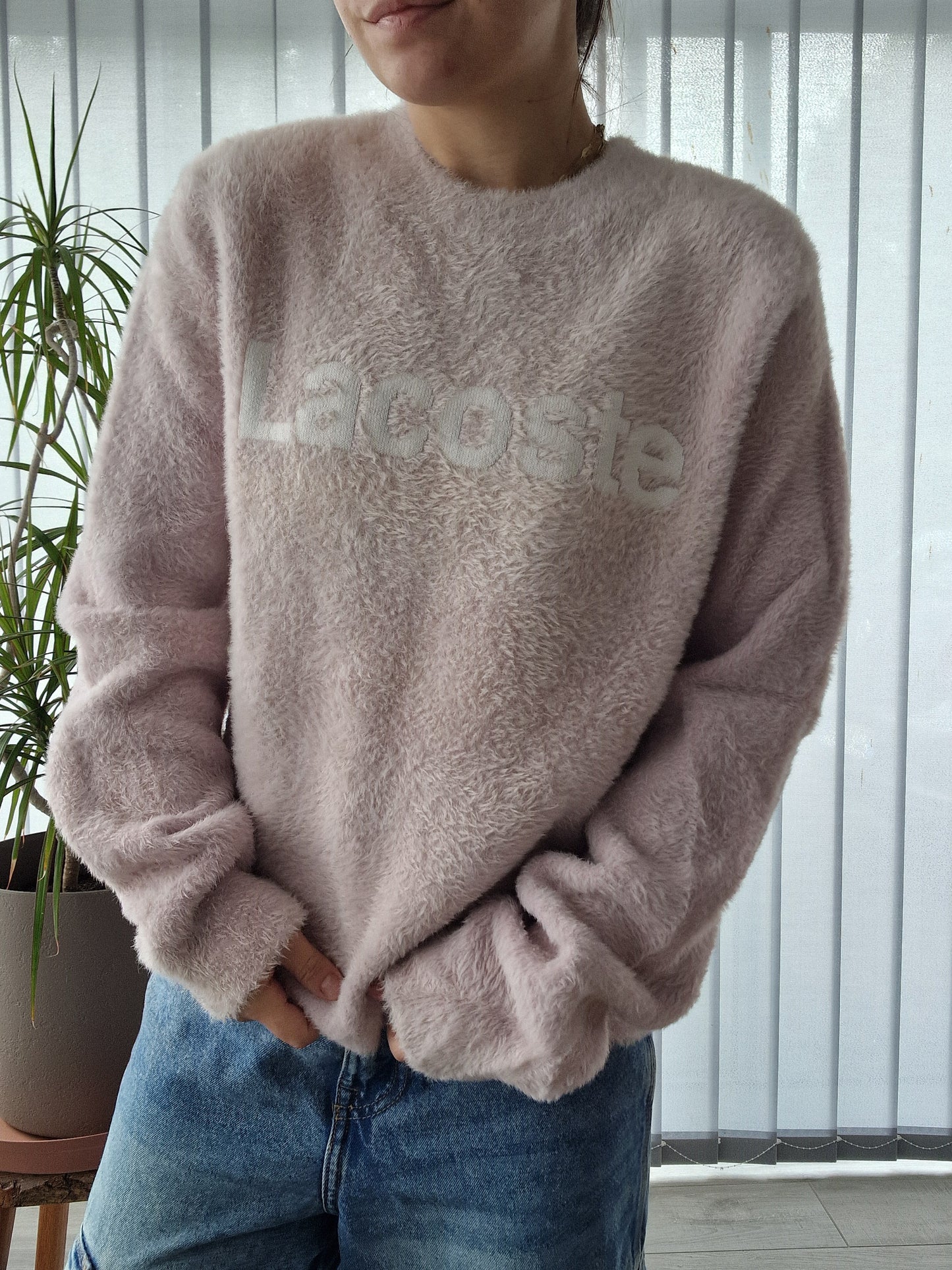 Pull rose en moumoute - L/XL