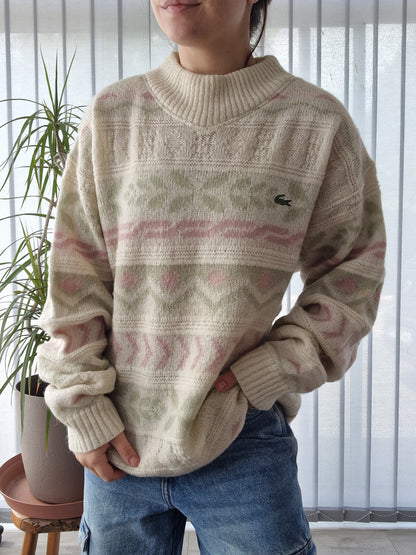 Pull en maille à motifs des années 80' - XL/XXL