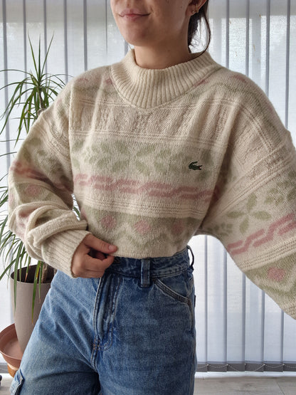 Pull en maille à motifs des années 80' - XL/XXL