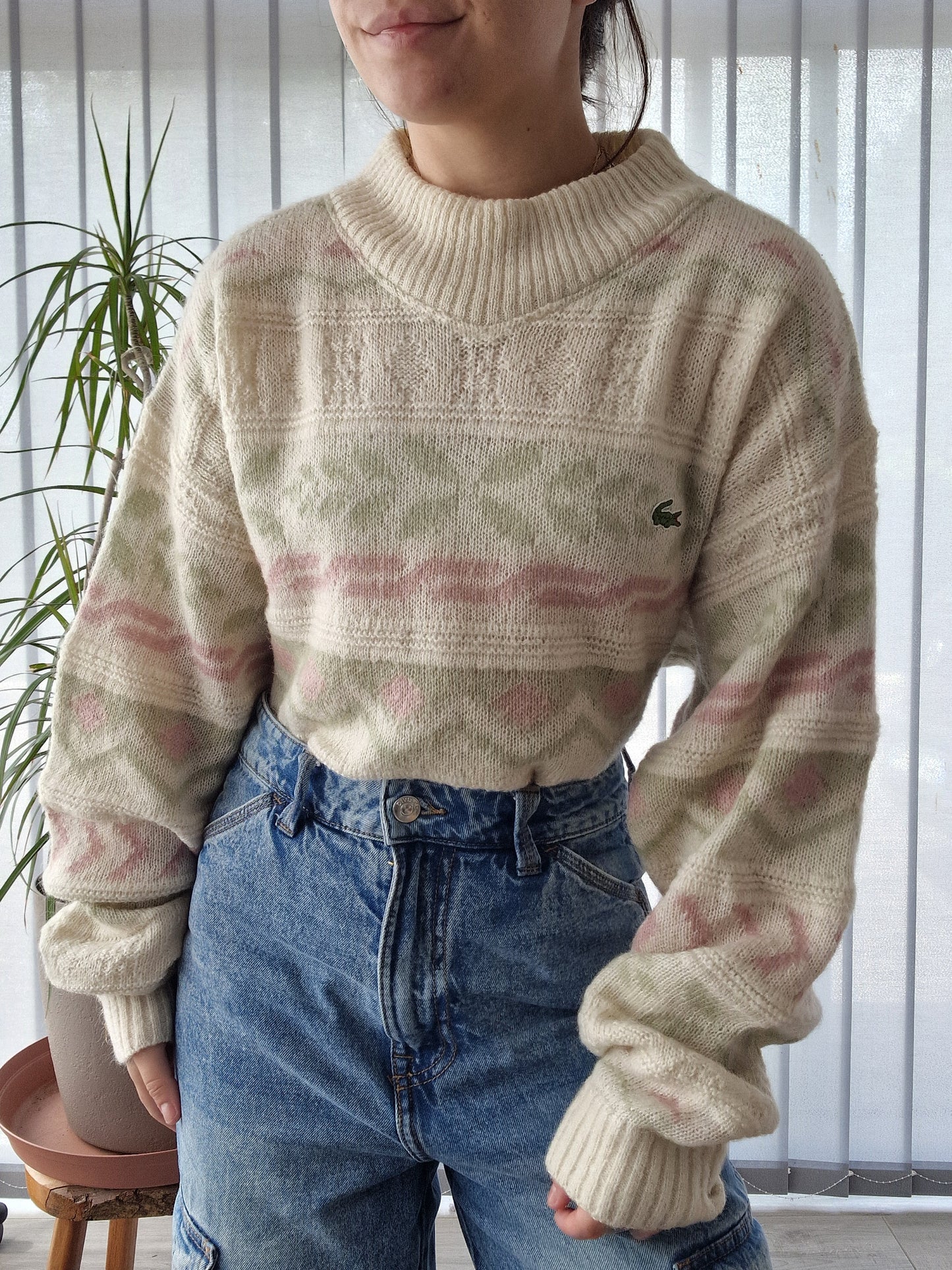 Pull en maille à motifs des années 80' - XL/XXL