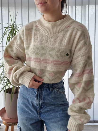 Pull en maille à motifs des années 80' - XL/XXL