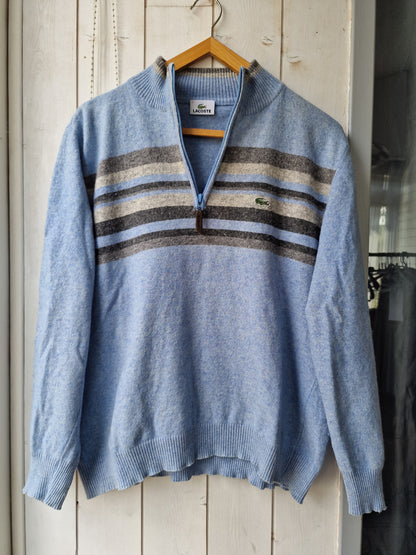 Pull camionneur bleu à rayures des années 90' - M/L