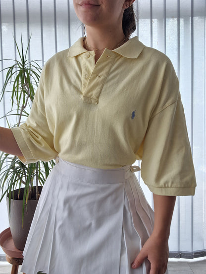 Polo MIXTE jaune pâle Ralph Lauren - XL/42