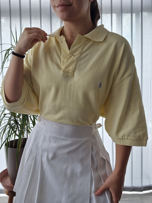 Polo MIXTE jaune pâle Ralph Lauren - XL/42