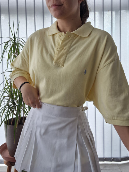 Polo MIXTE jaune pâle Ralph Lauren - XL/42