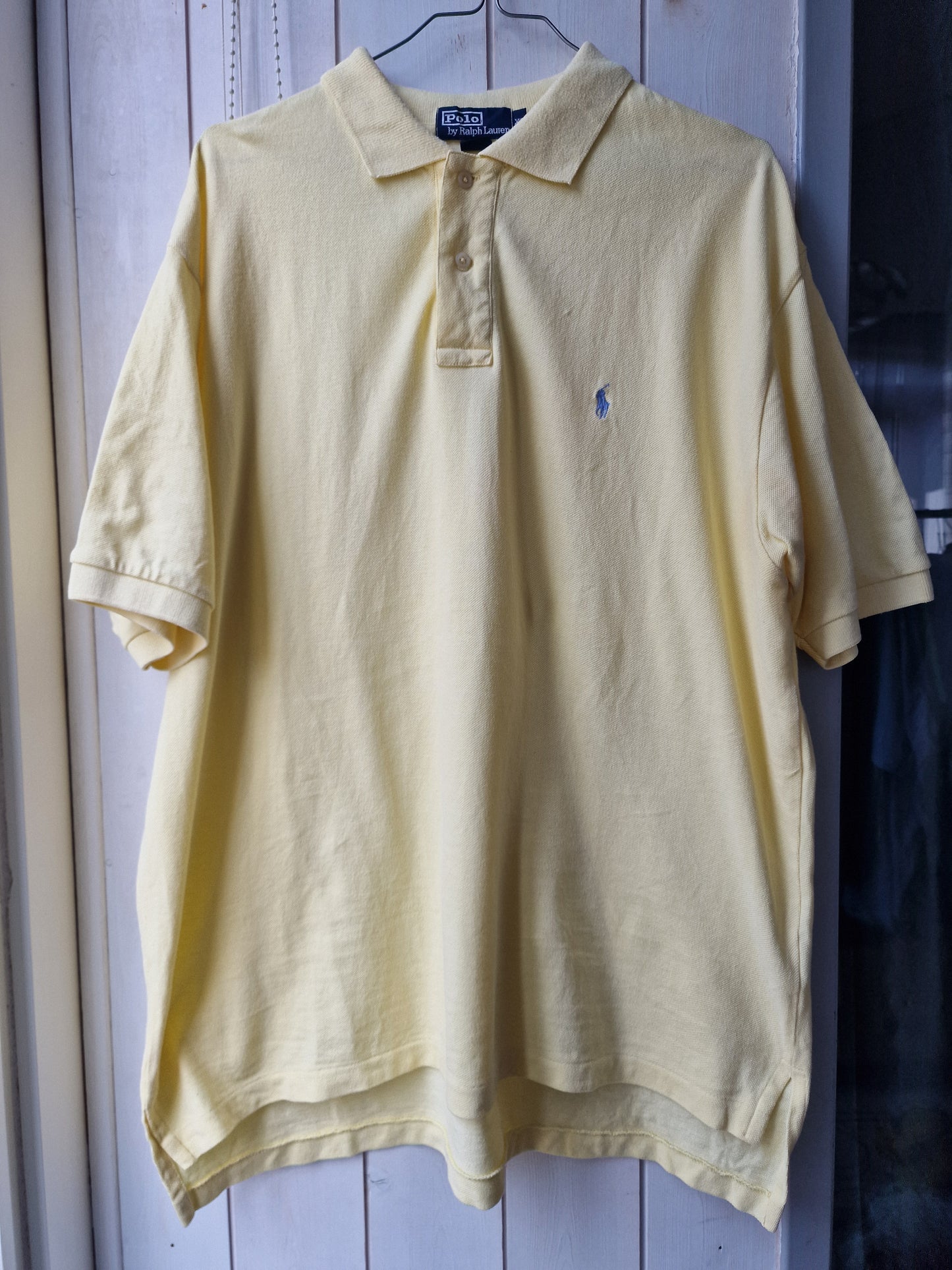 Polo MIXTE jaune pâle Ralph Lauren - XL/42