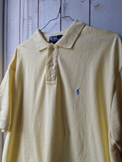 Polo MIXTE jaune pâle Ralph Lauren - XL/42