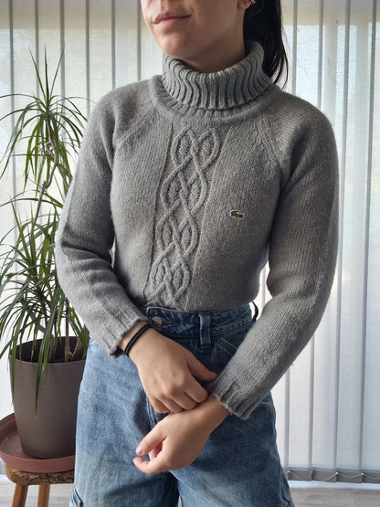 Pull col roulé en maille épaisse des années 80' - XS/34