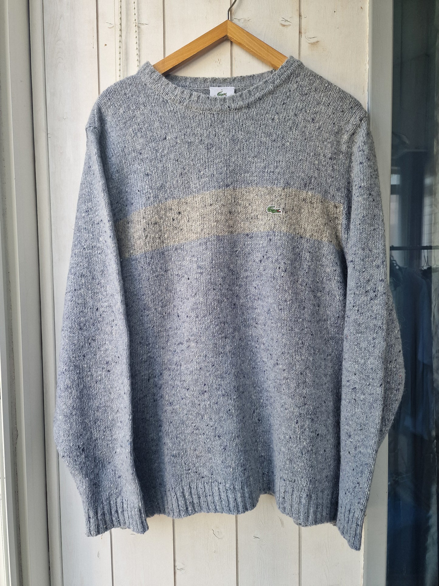 Pull en maille épaisse bleu des années 90' - XL/42