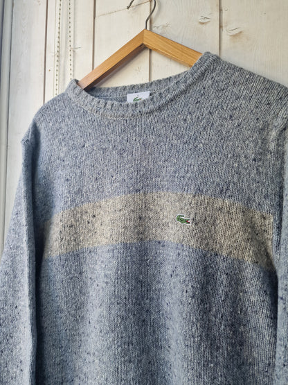 Pull en maille épaisse bleu des années 90' - XL/42