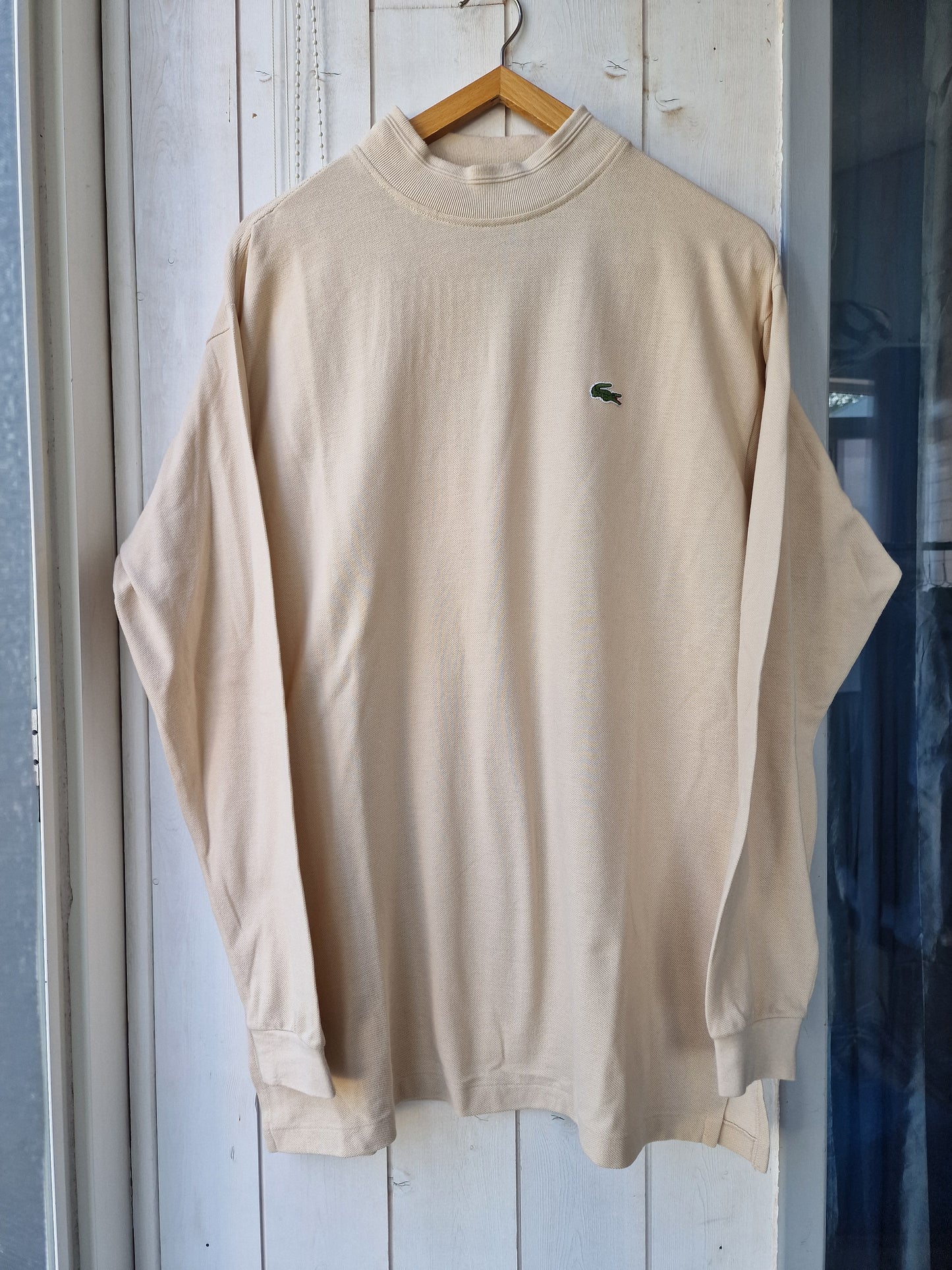 Pull col cheminée crème des années 80' - XL/42