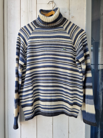 Pull col roulé à rayures des années 90' - M/38