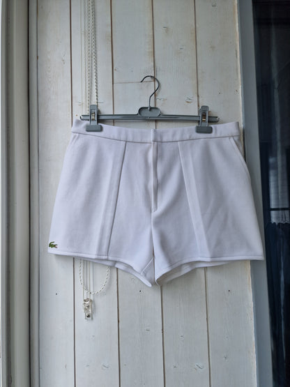 Short blanc des années 80' fabriqué en France Lacoste - XL/42