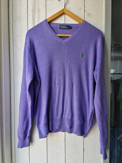 Pull en maille fine violet - S/M