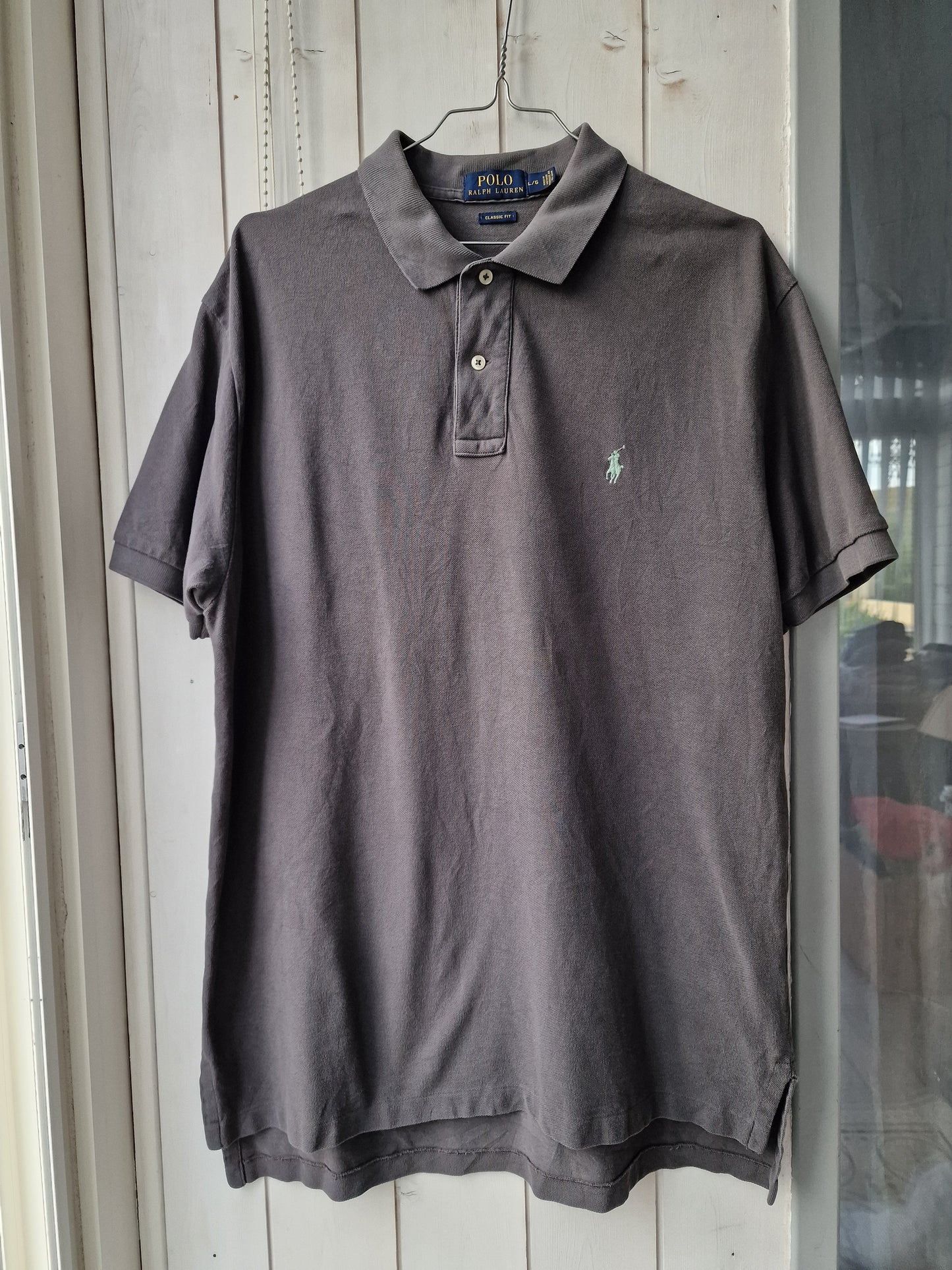 Polo MIXTE gris anthracite Ralph Lauren - L/40