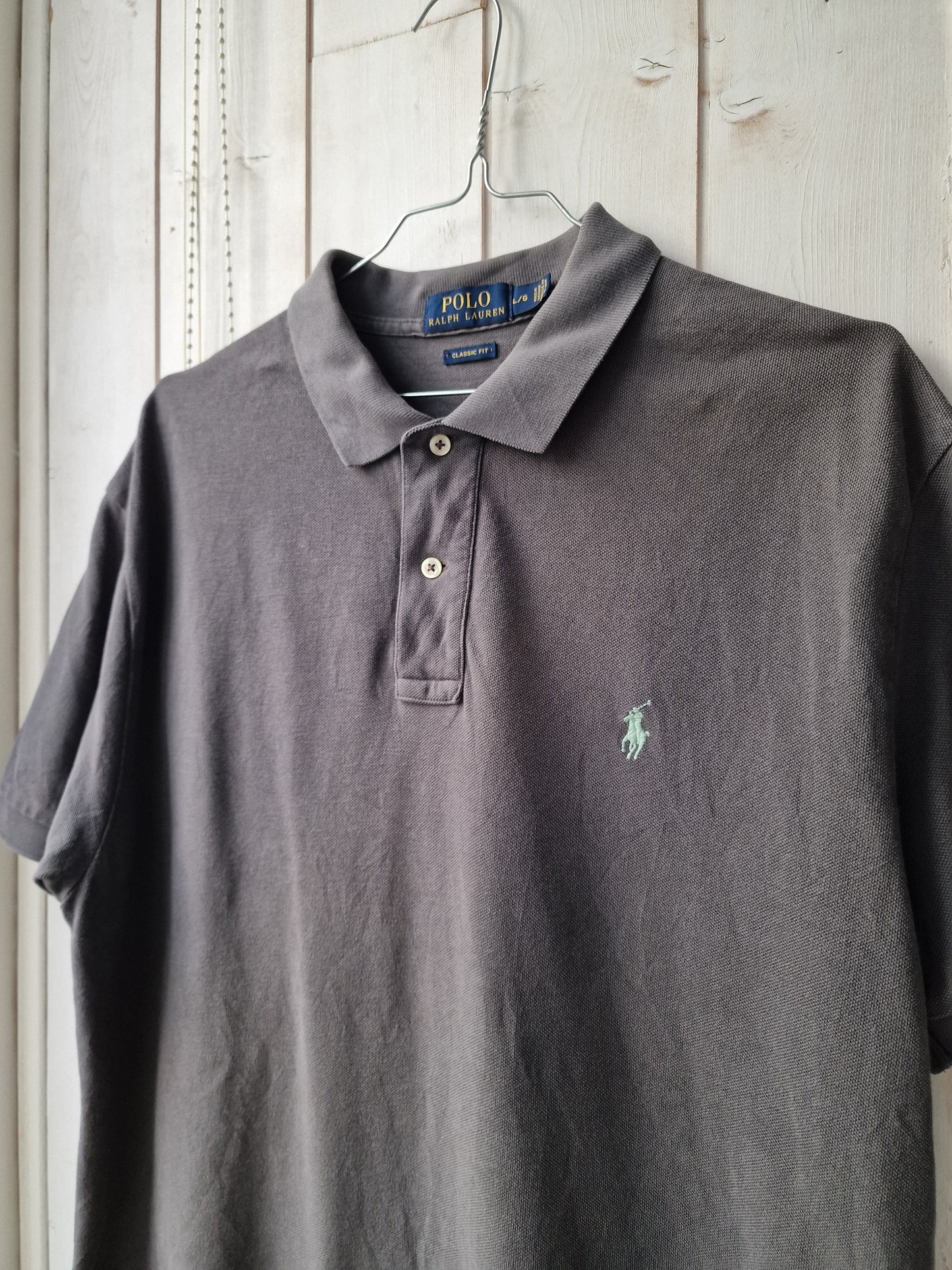 Polo MIXTE gris anthracite Ralph Lauren - L/40