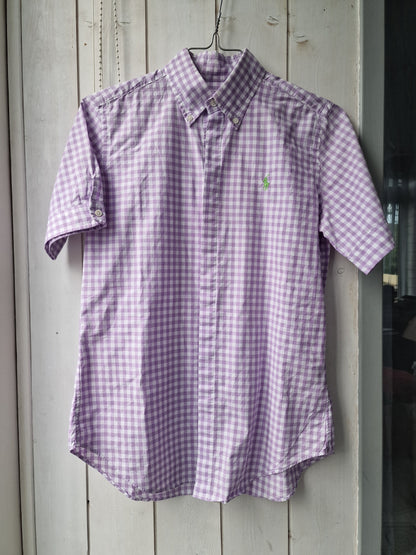 Chemise vichy violet Ralph Lauren - XS/S