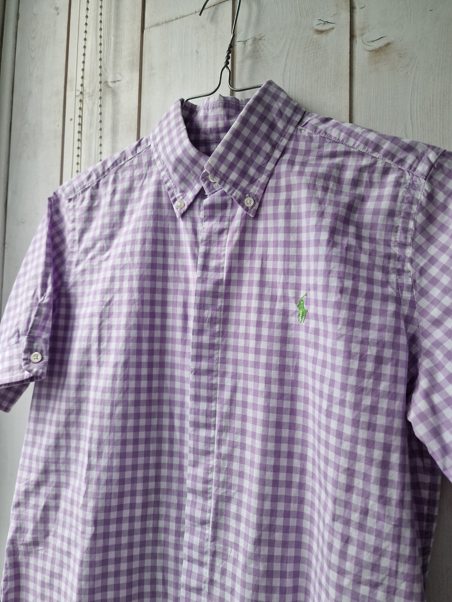 Chemise vichy violet Ralph Lauren - XS/S