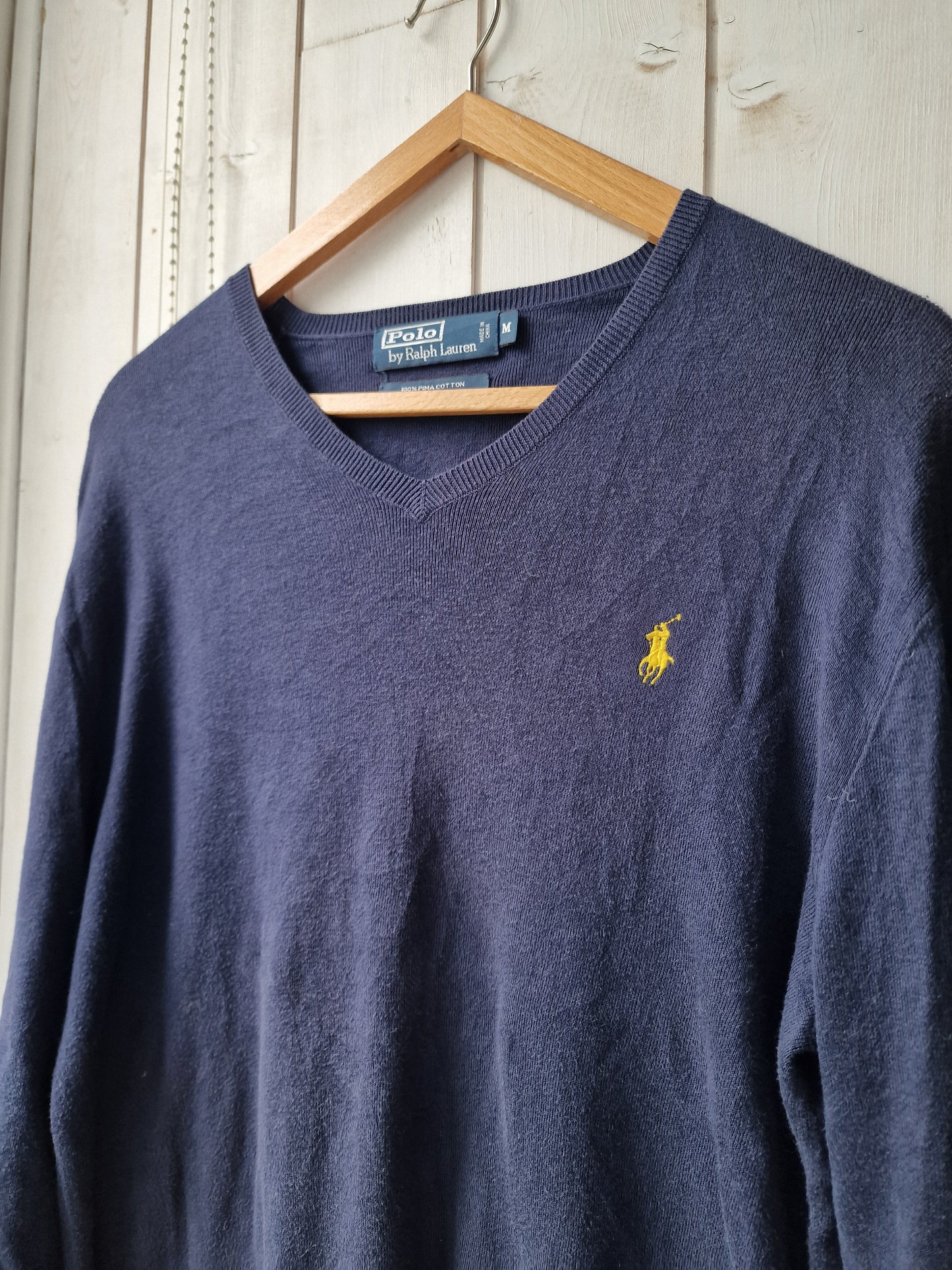 Pull col V bleu marine - M/38