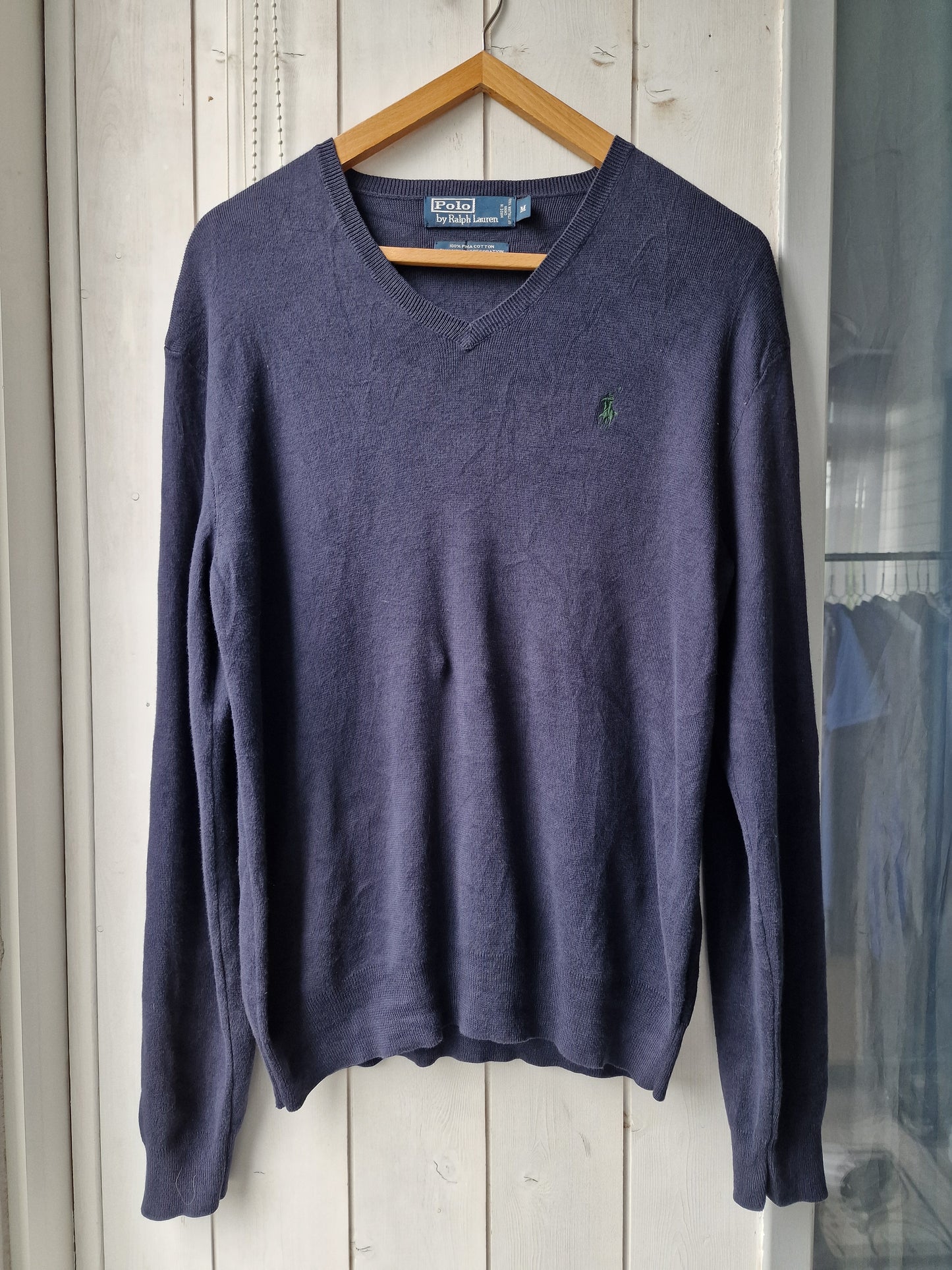 Pull col V bleu marine - M/38