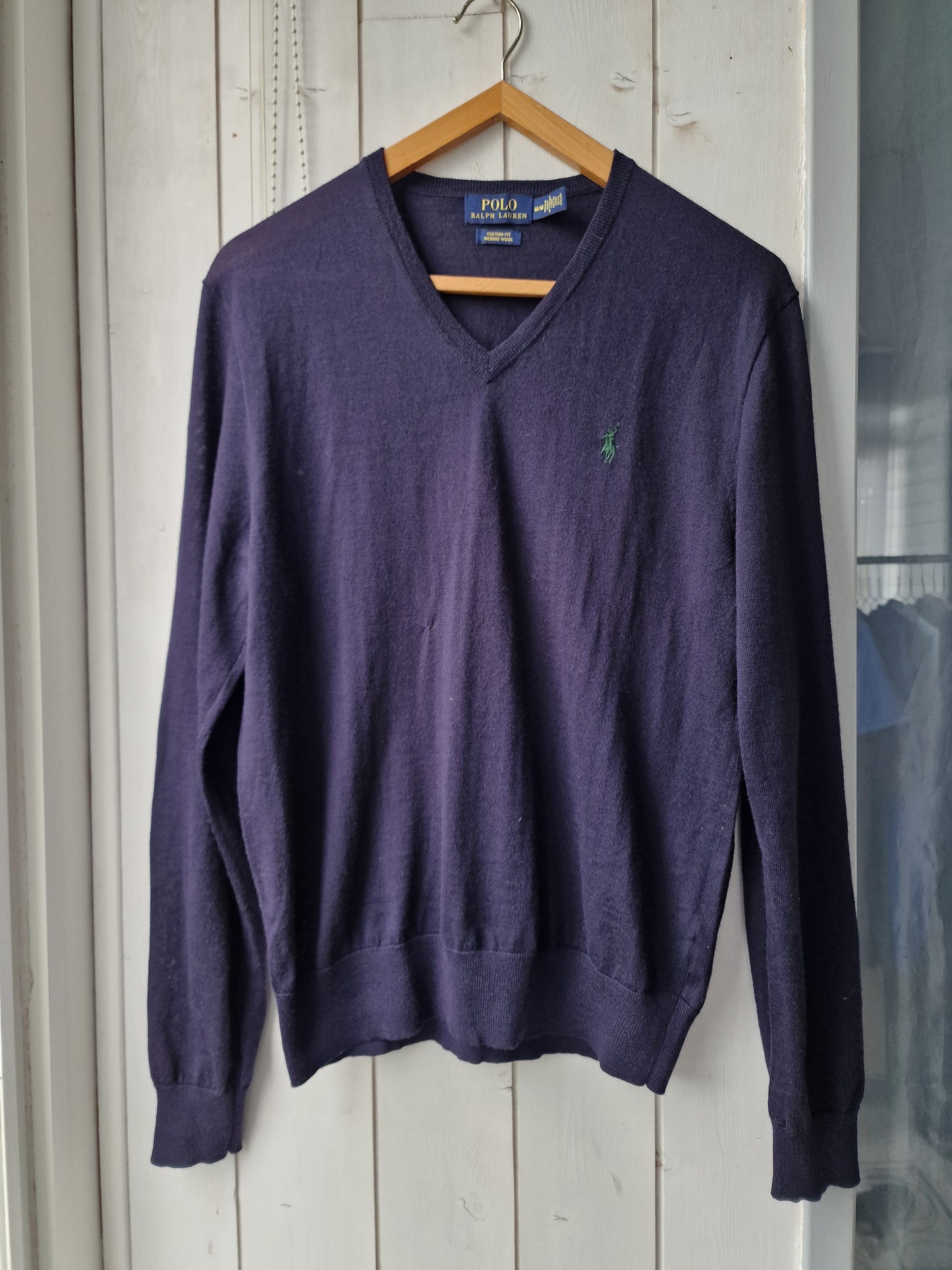 Pull col V bleu marine - M/38