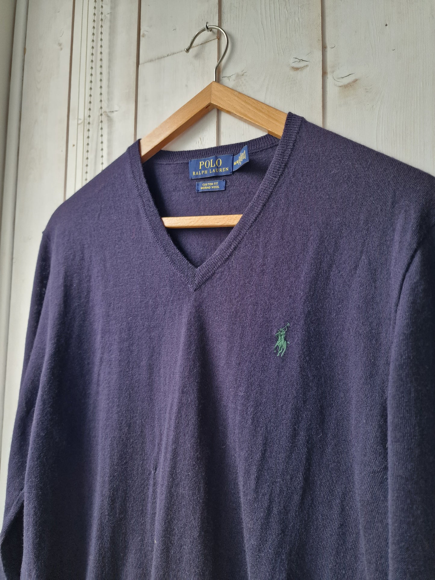 Pull col V bleu marine - M/38