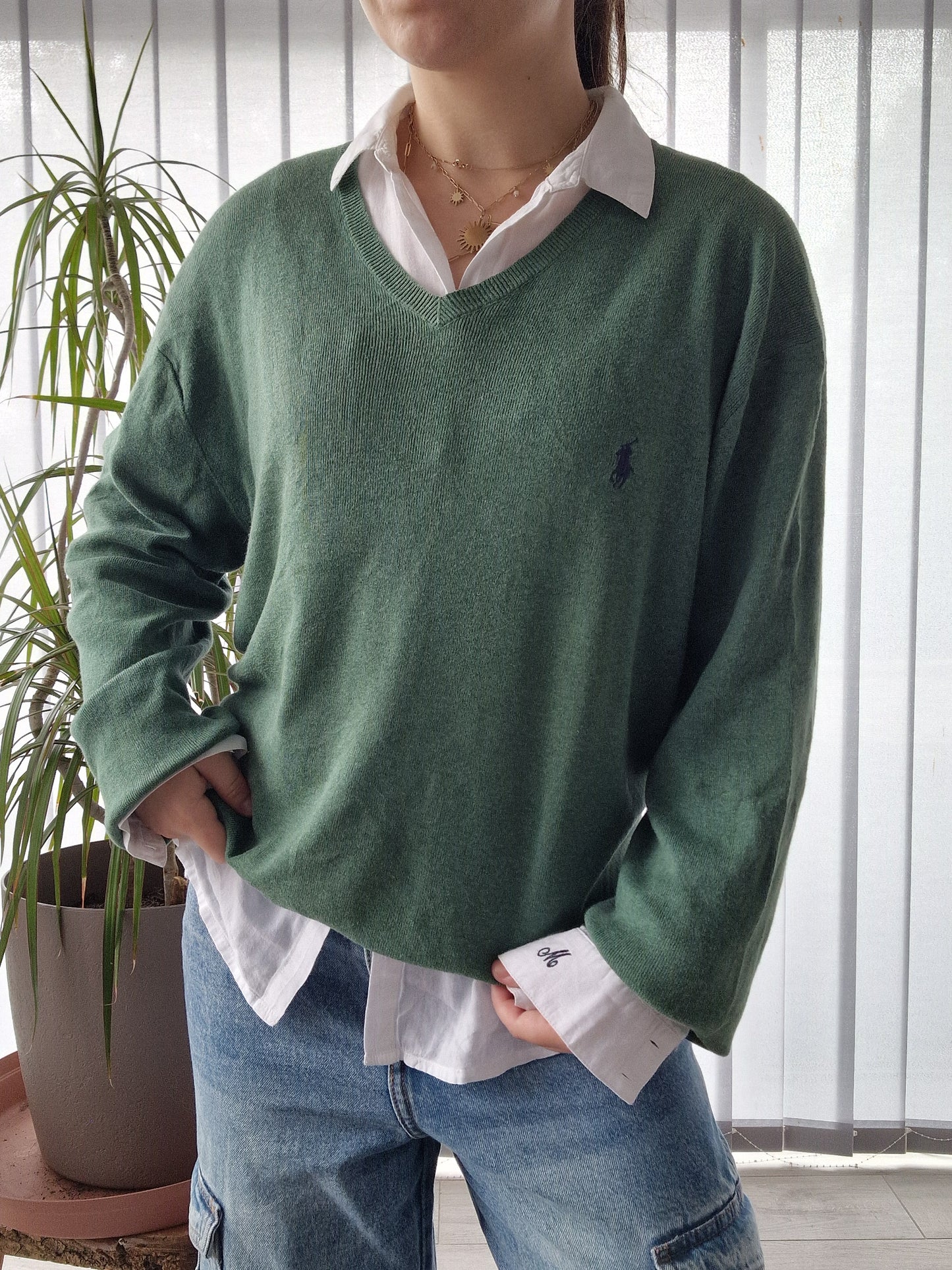 Pull col V vert - L/40