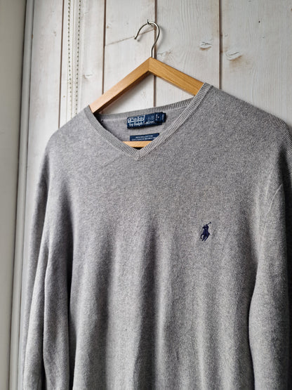 Pull col V gris - L/40