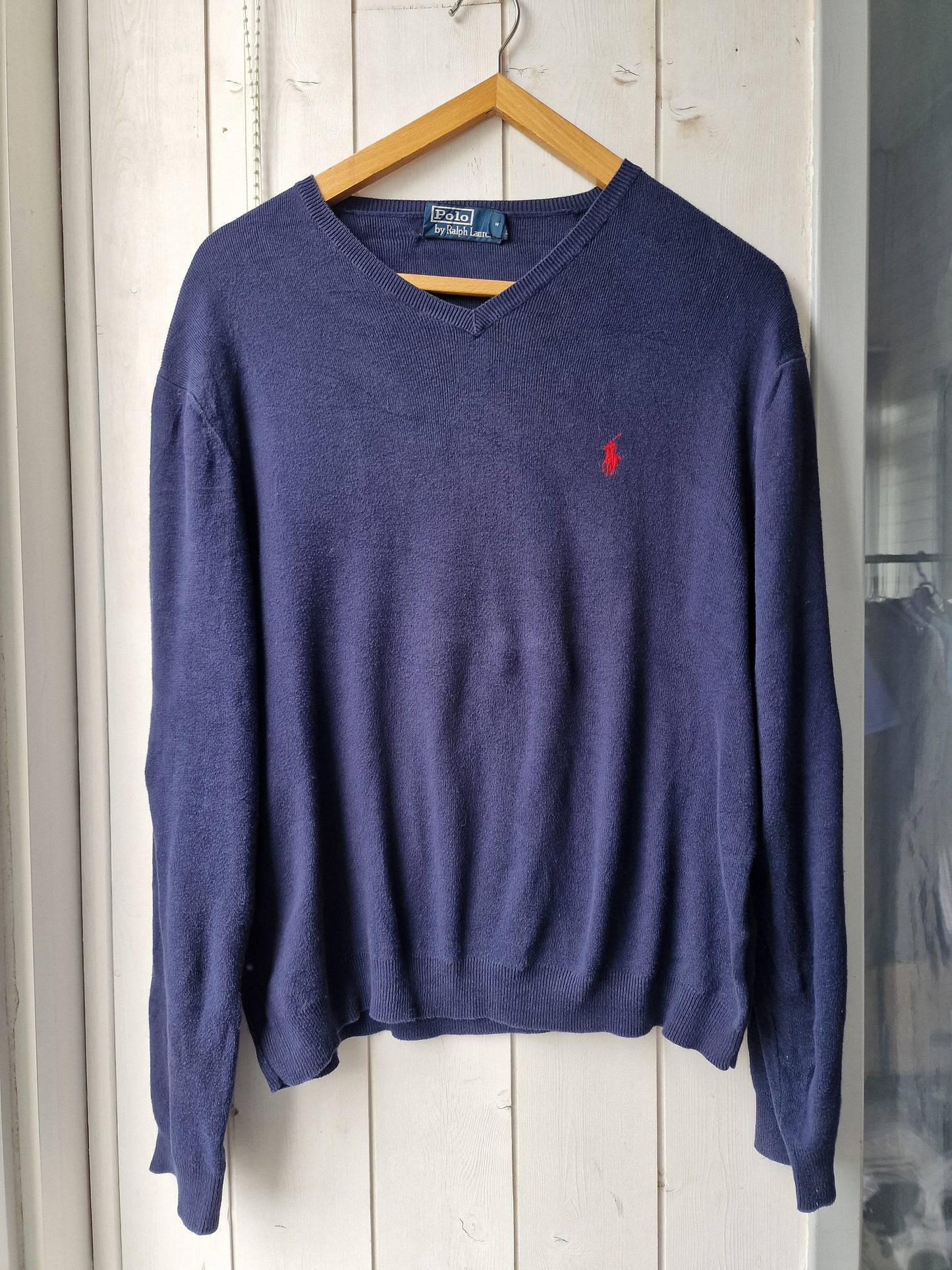 Pull col V marine - M/38