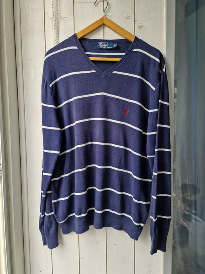 Pull col V marinière - XL/42