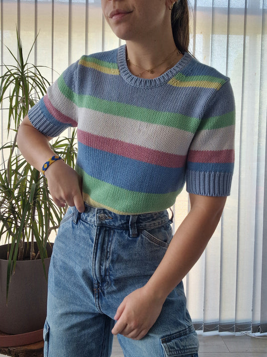 Pull à rayures multicolores Ralph Lauren - S/36