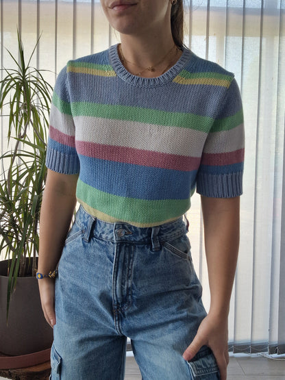 Pull à rayures multicolores Ralph Lauren - S/36