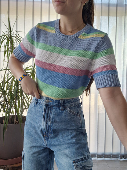 Pull à rayures multicolores Ralph Lauren - S/36