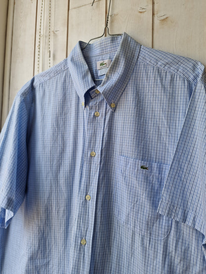 Chemise MIXTE bleu à carreaux Lacoste - XL/42