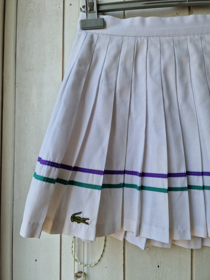 Jupe de tennis des années 80' Lacoste fabriqué en France - S/36