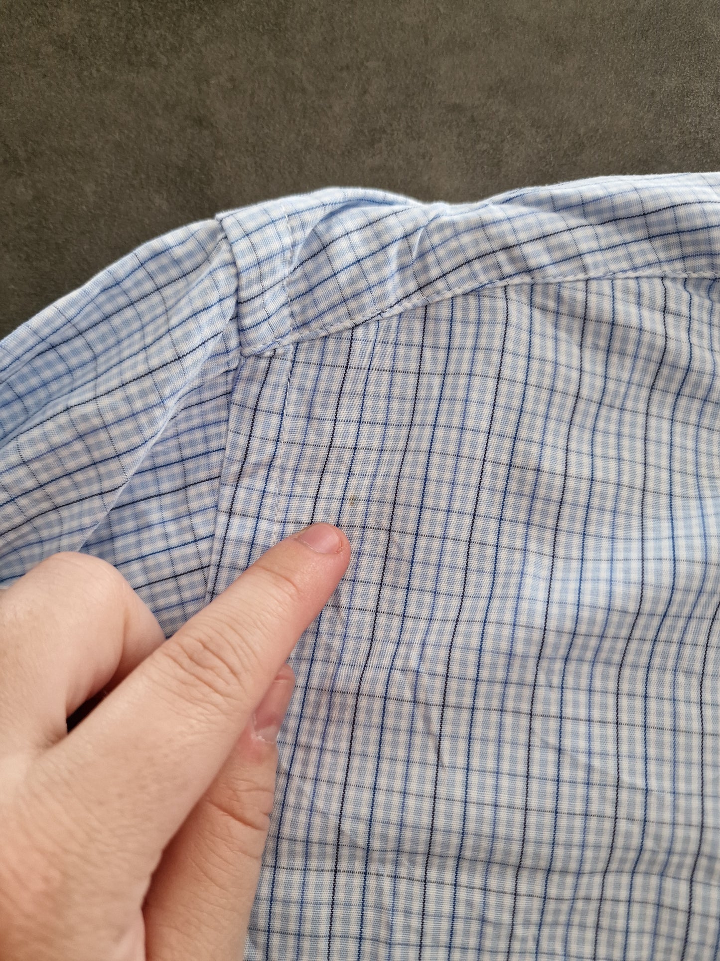 Chemise MIXTE bleu à carreaux Lacoste - XL/42