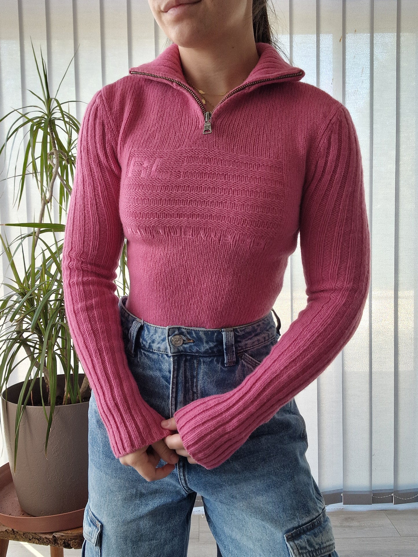 Pull camionneur rose - XS/34