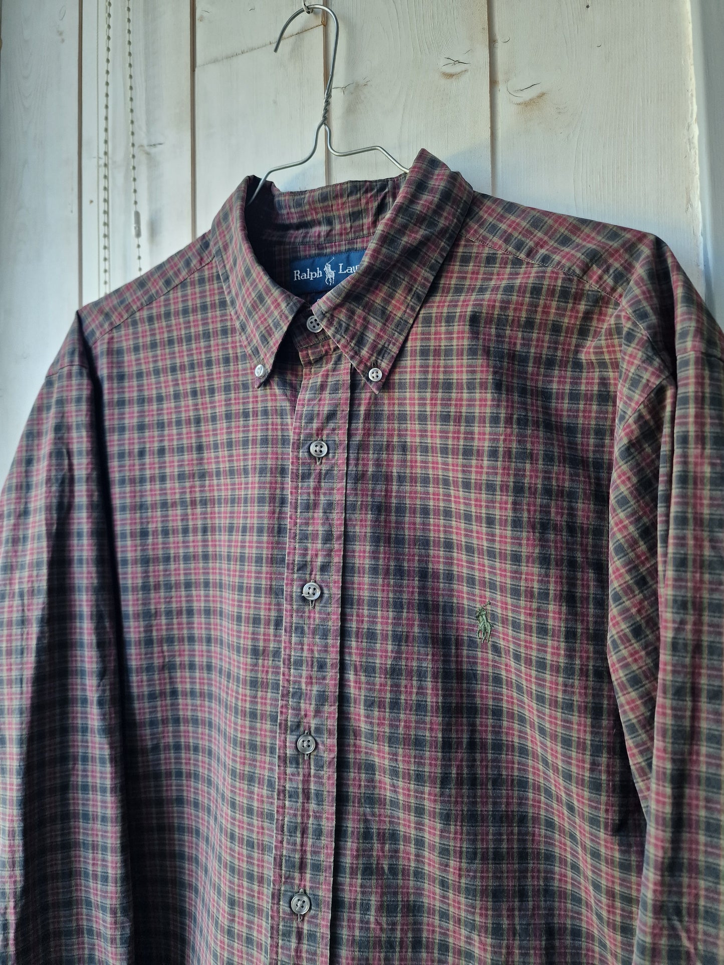 Chemise MIXTE à carreaux vintage Ralph Lauren - XL/42