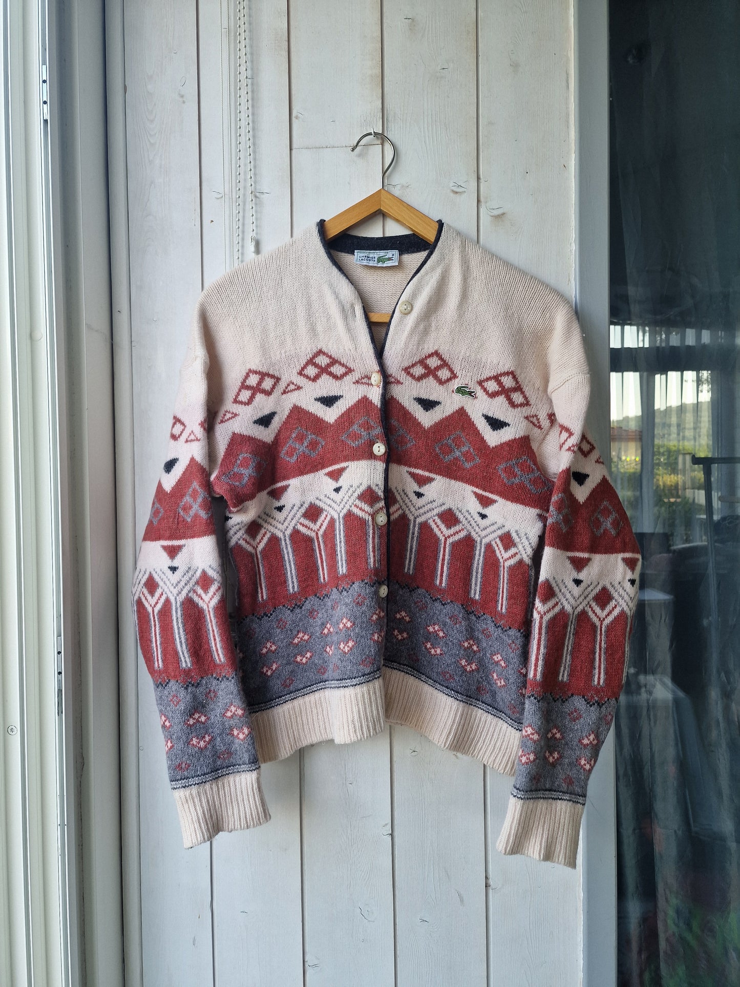 Cardigan à motifs des années 80' - S/36