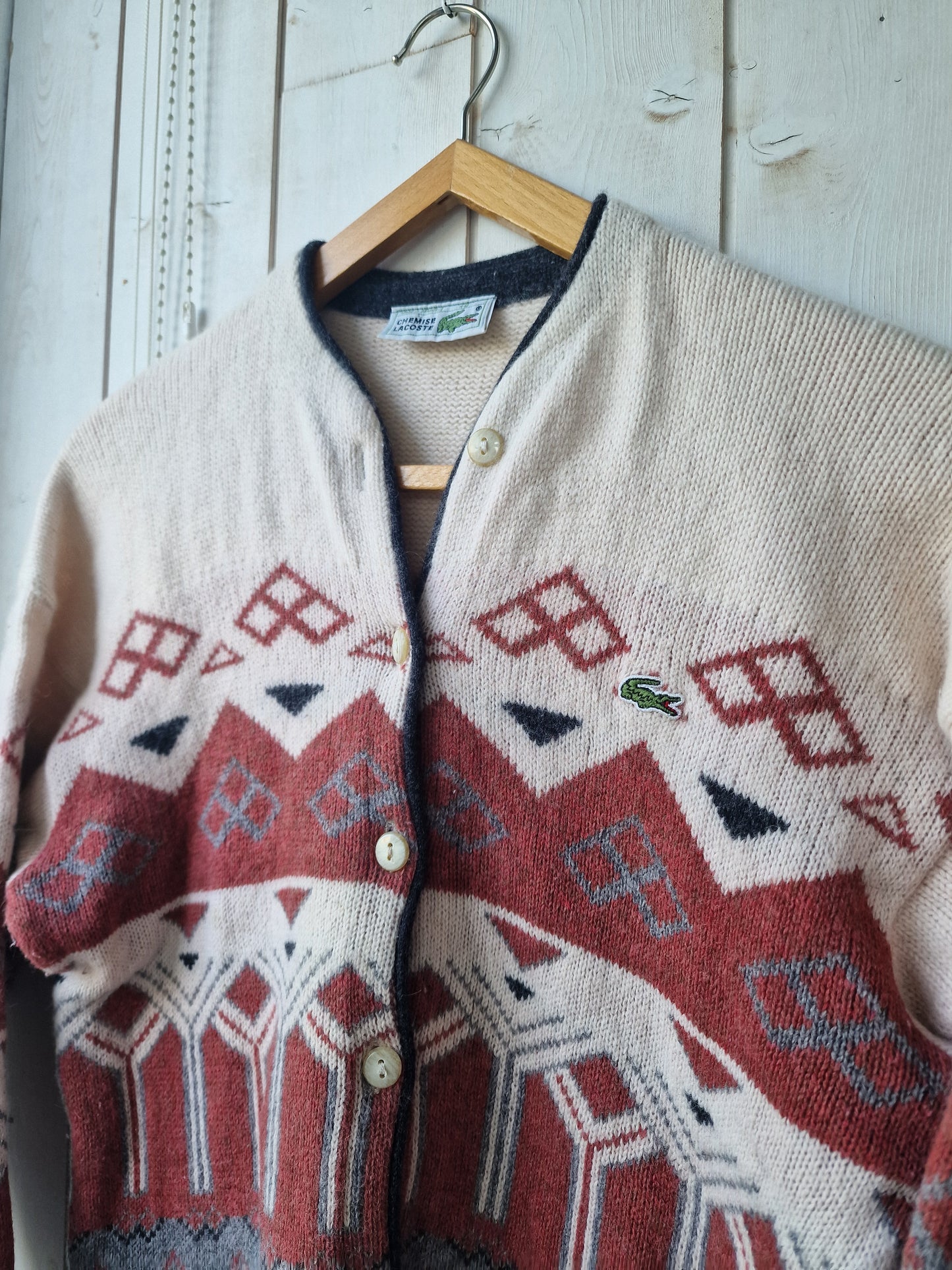 Cardigan à motifs des années 80' - S/36