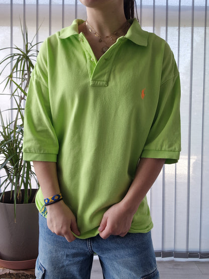 Polo MIXTE classique uni vert clair Ralph Lauren - XL/42