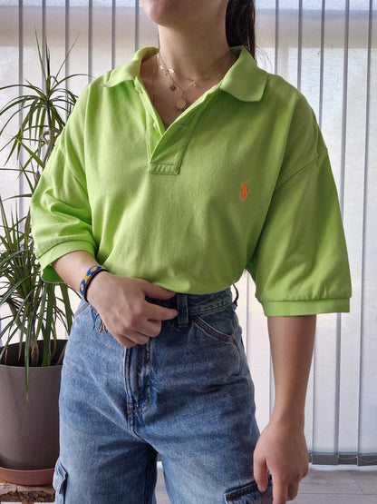 Polo MIXTE classique uni vert clair Ralph Lauren - XL/42